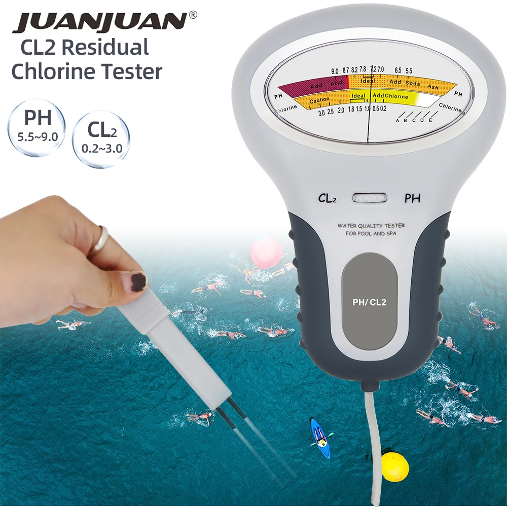 

2 in 1 Chlorine Meter PC-101 PH Tester PH & Chlorine Tester Water Quality Testing Device CL2 Measuring For Pool Aquarium 30%OFF