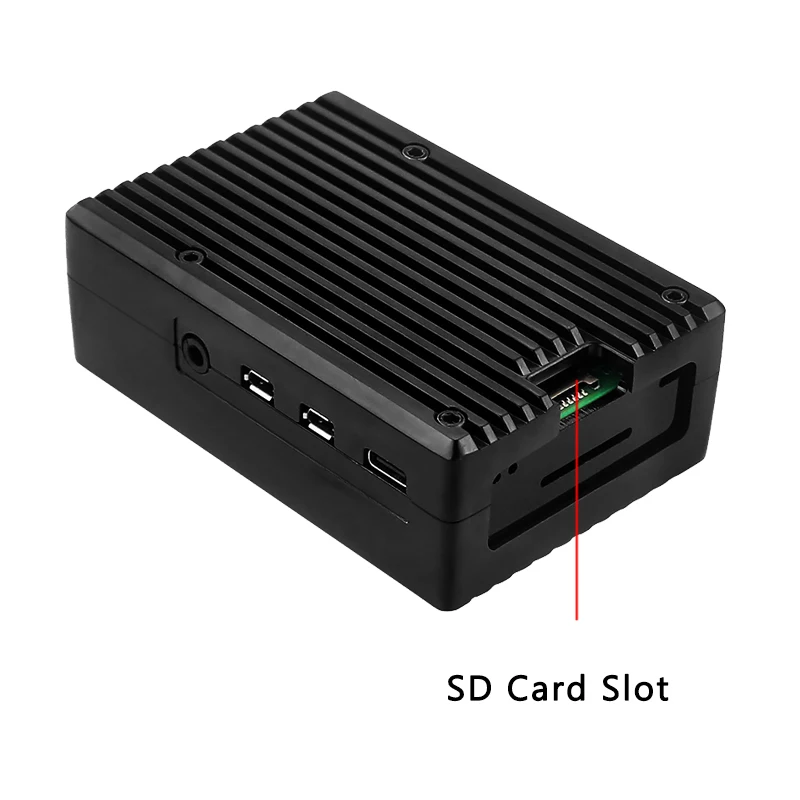 Корпус для Raspberry Pi 4 Armor, алюминиевый чехол с двумя вентиляторами, пассивные радиаторы Cooing для Raspberry Pi 4, Модель B