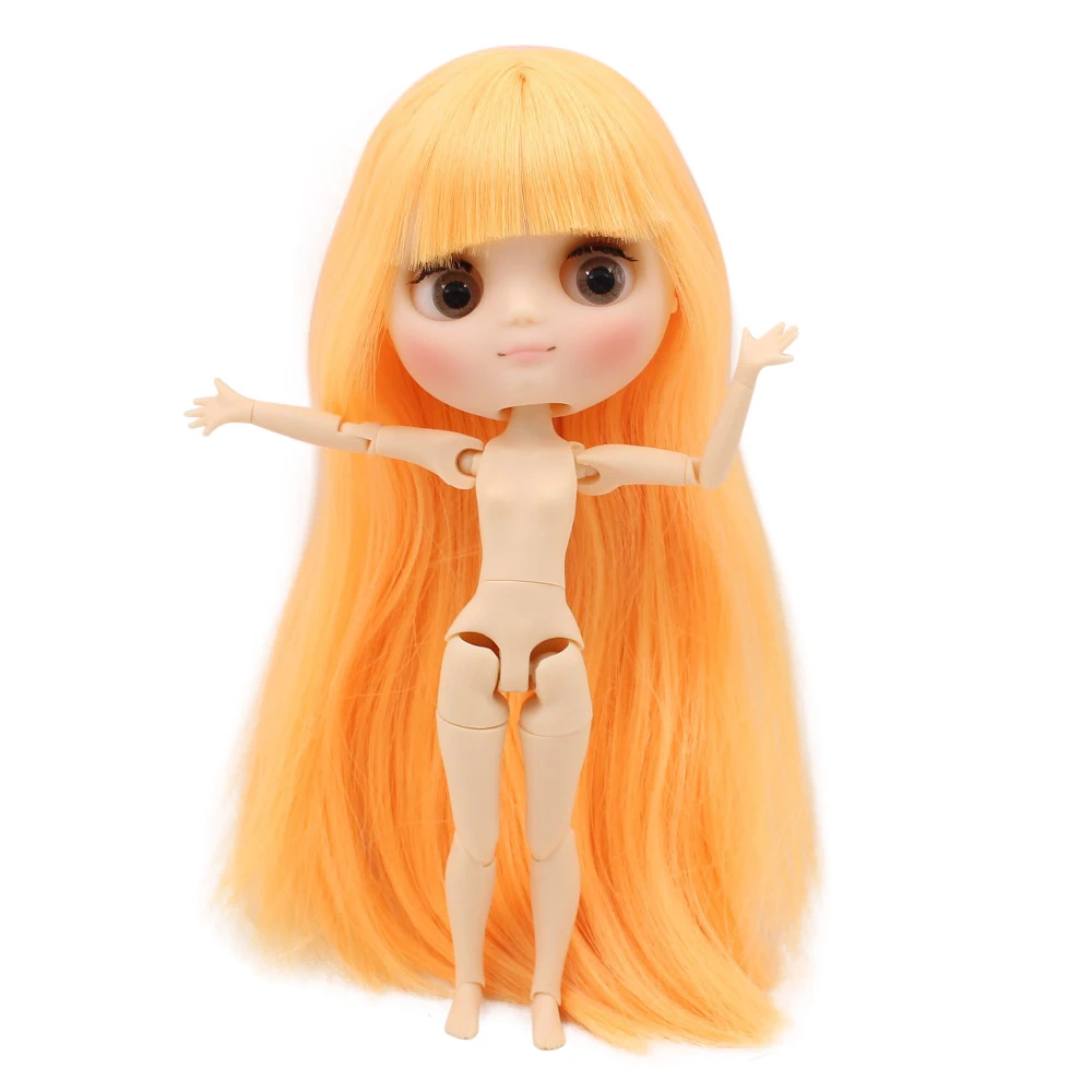 

DBS blyth middie doll 1/8 bjd 20cm mango hair joint body matte face gift toy BL0577 anime doll girls gift