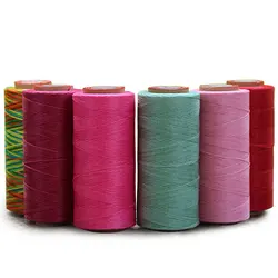 1 roll 200 Meter 1.2 mm  Durable Leather flat Waxed Thread Cord DIY Handicraft Tool Stitching Thread needle work 210D