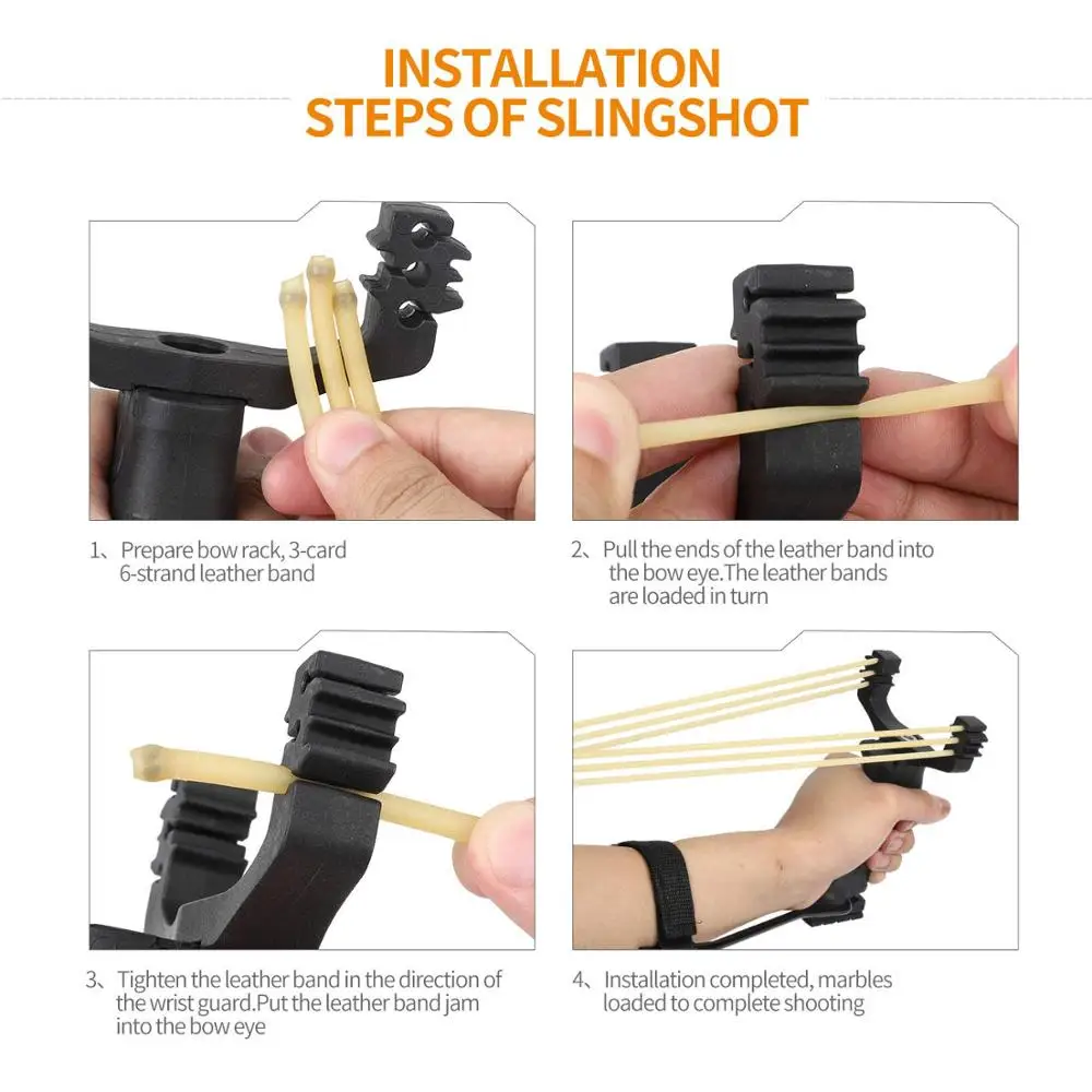 강력한 새총 전투 사냥 무거운 새총 손목 손잡이 Slingshots 전문 슬링 샷 рогатеа toy sports