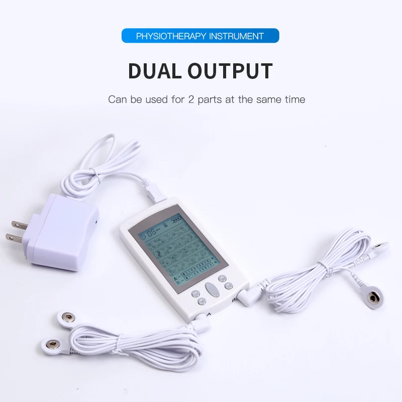 16 Modes Lightweight Smart Electric Muscle Stimulator Physiotherapy  Dual Output Pulse Massager  Muscle Stimulator Healthy Care