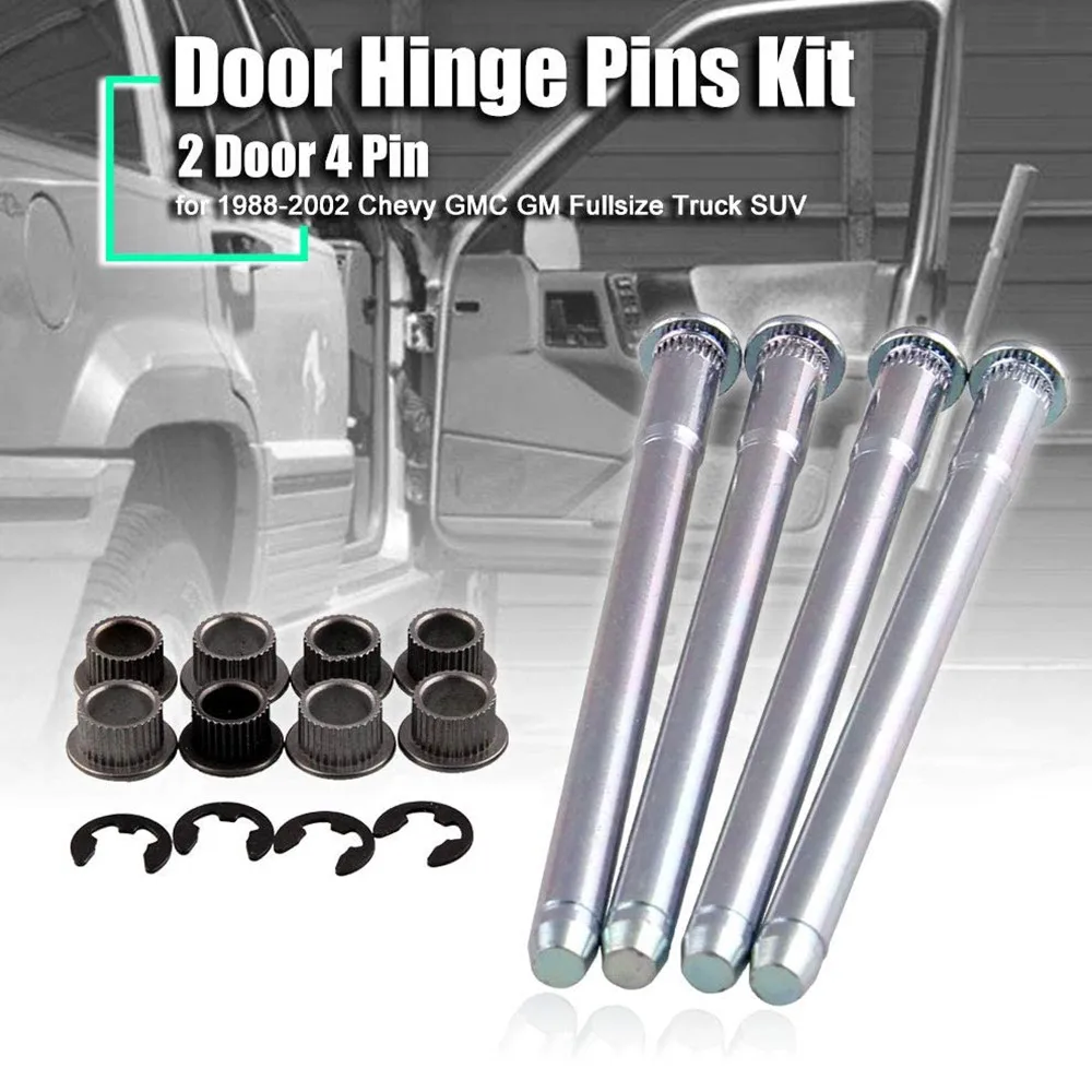 Door Hinge Pin and Bushing Repair Kits Roller Pin Door Hinge Pin Compatible with Chevy GMC Fullsize Truck SUV 1988-2002