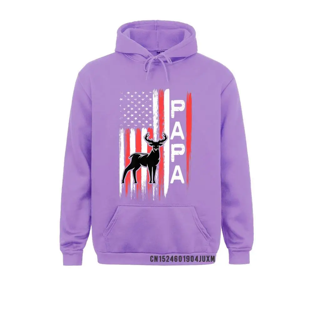 Mens Papa American Flag Deer Buck Huntin Gift From Grandkids Premium Manga Sweatshirts Fall Gift Hoodies Able Hoods Men