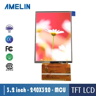 

3.2 inch TFT TN type 240*320 brightness 300 MCU interface can add TP touch LCD display