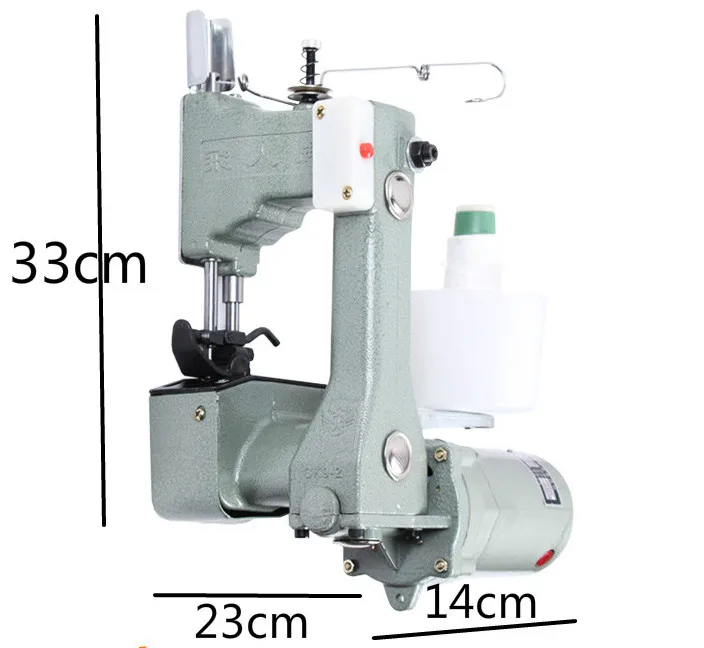 220V GK9-2 Mesin Penyegel Listrik Portabel Kecil Mesin Penyegel Tas Anyaman 130W 12000RPM
