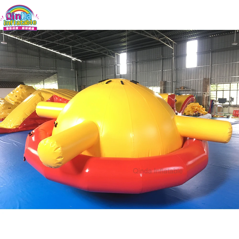 Wasserspielgeräte Float Wasserpark Aufblasbarer Ozeanhai-Themenpark mit bester Qualität
