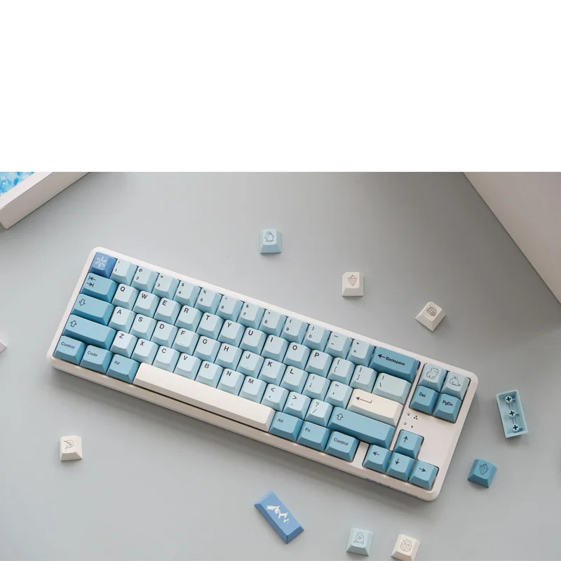 142 Keys GMK Iceberg Keycap Cherry Profile English/Japanese PBT Dye Sublimation Mechanical Keyboard Keycap For MX Switch