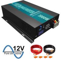 3000W Solar Panel Inverter Battery 12V/24V/36V/48V DC to 100V/110V/120V/220V/230V/24V AC Pure Sine Wave Inverters Power Supply