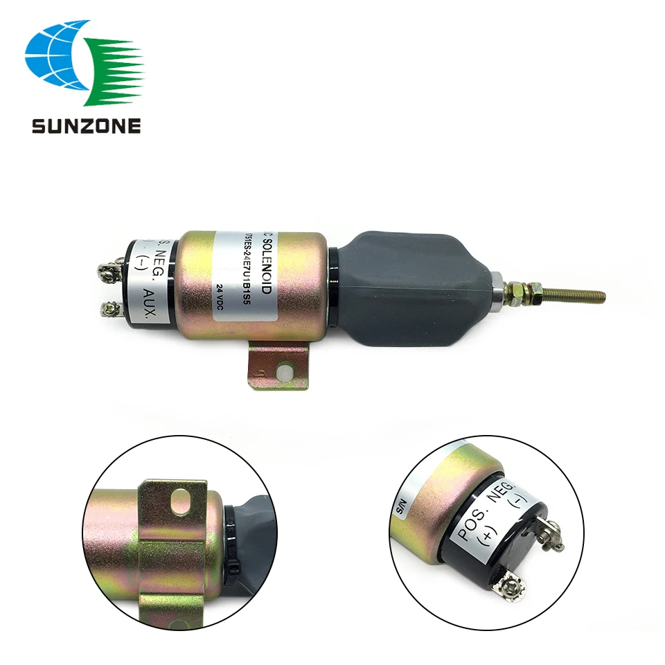 24V Engine Stop Solenoid 1751ES-24E7U1B1S5 Fuel Shutoff Solenoid 3864274 12V 1751ES-12E7U1B1S5