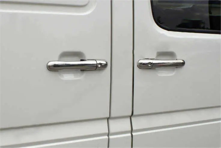 Fit For Bomag For Mercedes Vito W 639 Compatible Chrome Door Handle Stainless Steel Chromium Styling Car Modified Designed