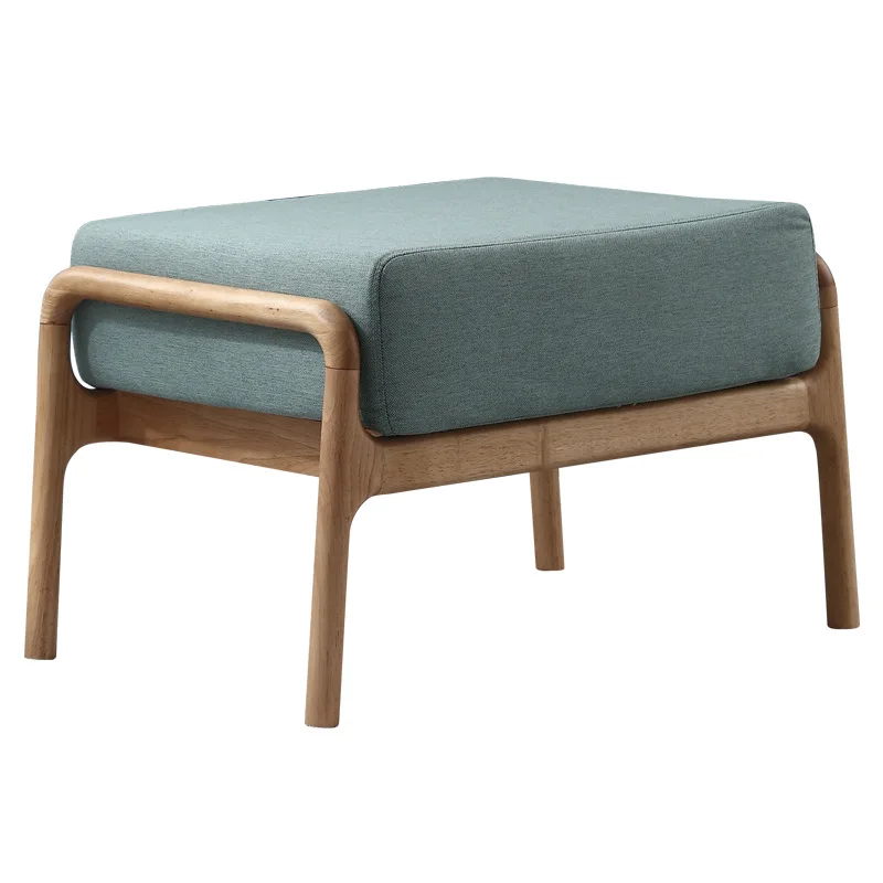 Estoque frete grátis 67cm nordic real de borracha maciça banquetas de madeira otomano sofá cadeira porta lateral sapatos footstool banco apoio para os pés