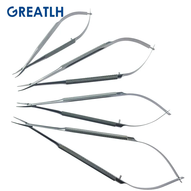 1pcs Straight/curved Needle Holder Stainless Steel Round Handle Needle Holding Forceps Surgery Instruments 8Types Optional