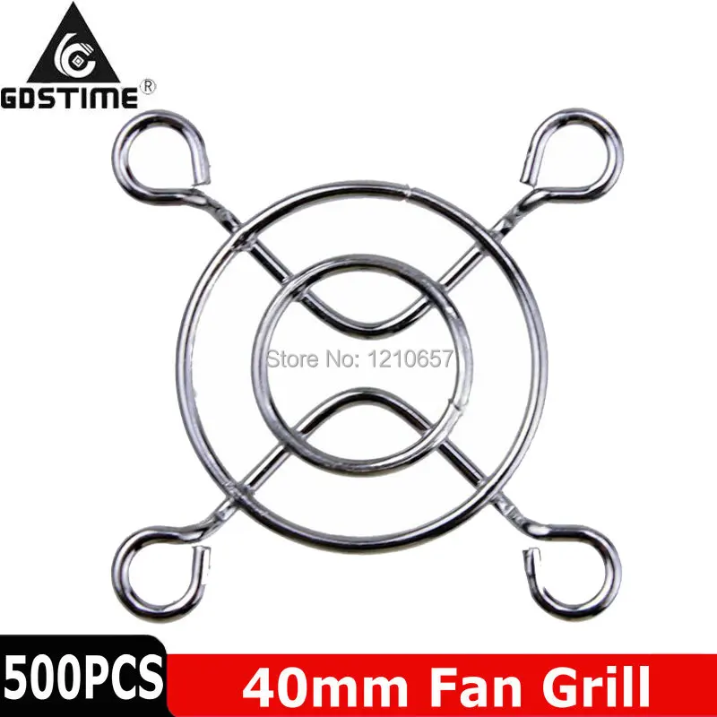 500 PCS Gdstime 40mm Metal Steel 4cm Fan Protector Finger Guard Silvery Grill Net