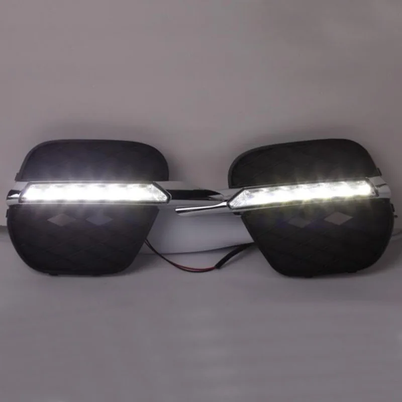 

2Pcs LED DRL Daytime Running Lights Fog light Driving Bumper Fit For BMW X5 E70 2011 2012 2013