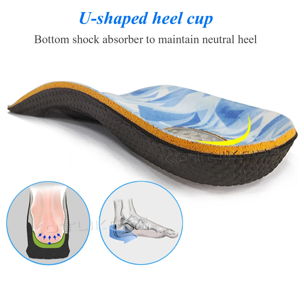 EVA Orthopedic Half Insoles For Flat Foot Arch Support X/O Leg Shoe Pads Ultra-light Comfortable Fits the Heel Insert Shoes Sole