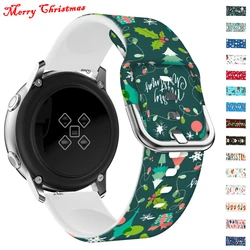 Christmas Band For Samsung Galaxy Watch 6-4 classic/5 pro/Active 2 20mm/22mm Bracelet huawei GT/Amazfit gtr-GTs-4-3-2-mini strap