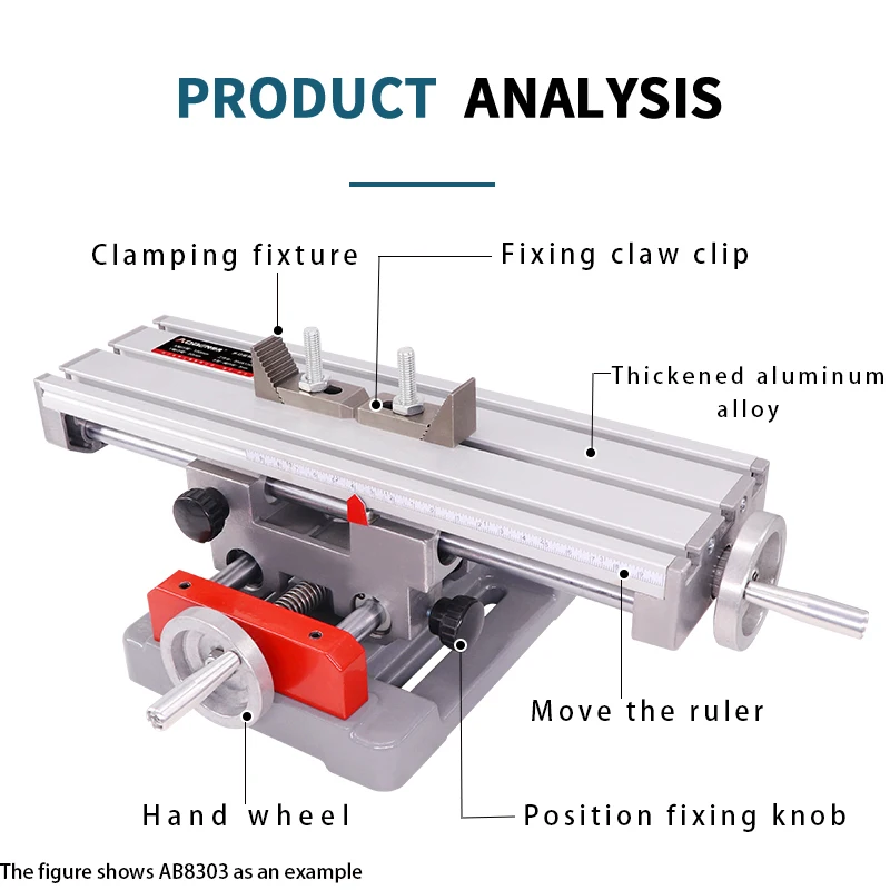 AOBEN WoodWorking Compound Working Table Cross Slide Mini Multifunction Drill Vise Precision Fixture Milling Drilling Bench