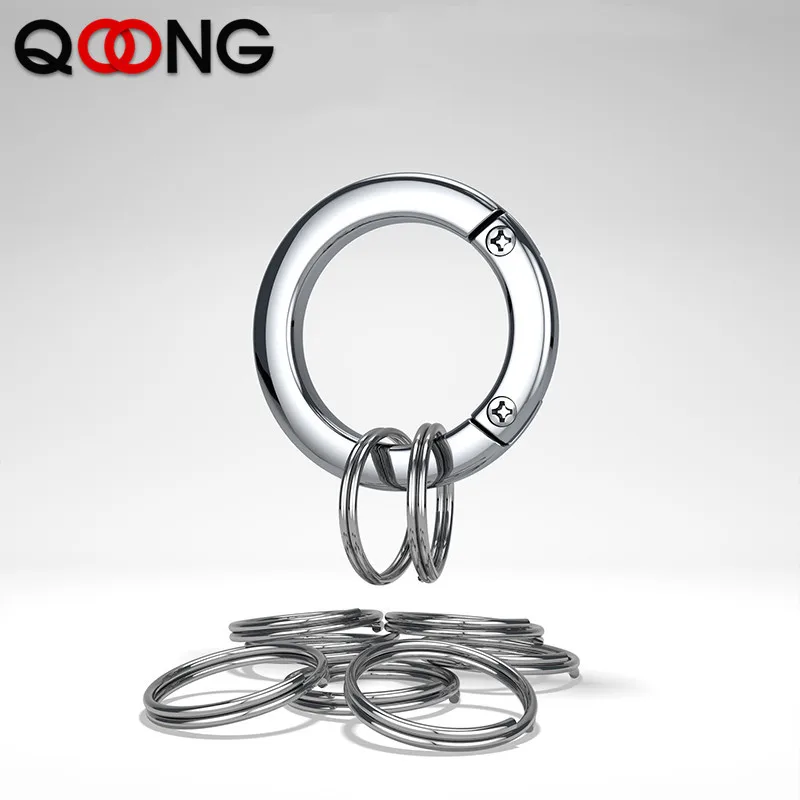 1 Big Ring + 9 Small Rings Key Chain For Car Chaveiro Innovative Key Rings Holder Detachable Keychain Keyring Accessories Q21