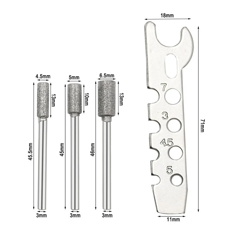 Electric Grinder Sharpening Polishing Attachment Set Saw Chains Tool Chainsaw Teeth Sharpener Drill Rotary Accessories Set Best