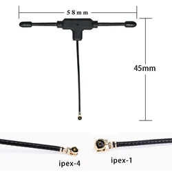 915MHz 1.7g Micro T-Type Antenna IPEX1 for TBS Crossfire Nano RX IPEX4 for FRSKY R9mm FPV Racing Drone Long Range Radio system