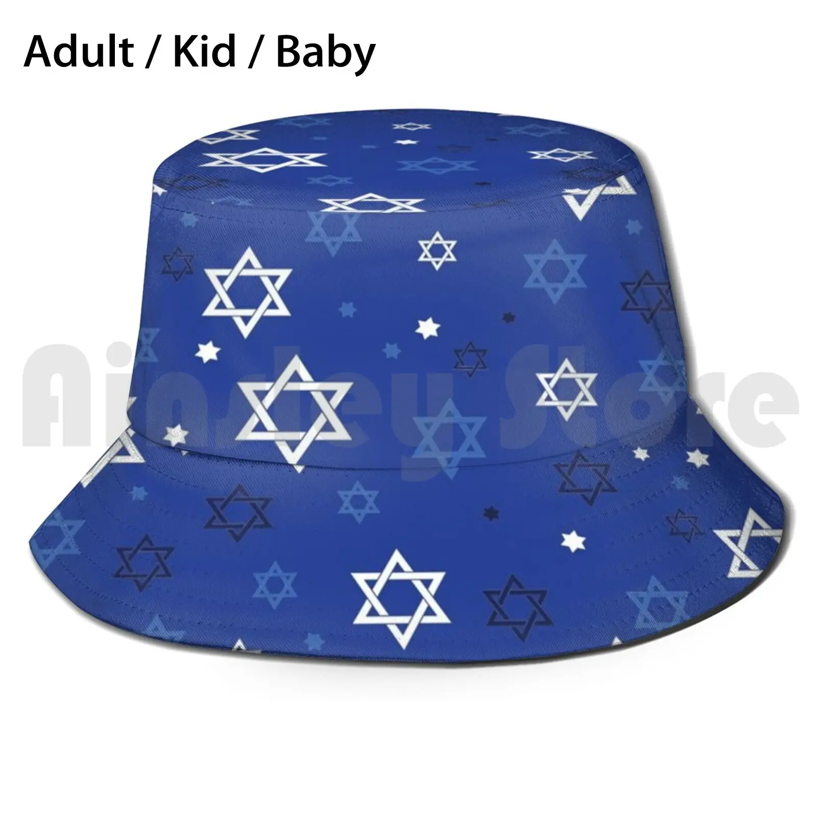 Hanukkah Sun Hat Foldable UV Protection Chanukah Hanukkah Blue Jewish Christmas Menorah Dreidel Happy Hanukkah Jew