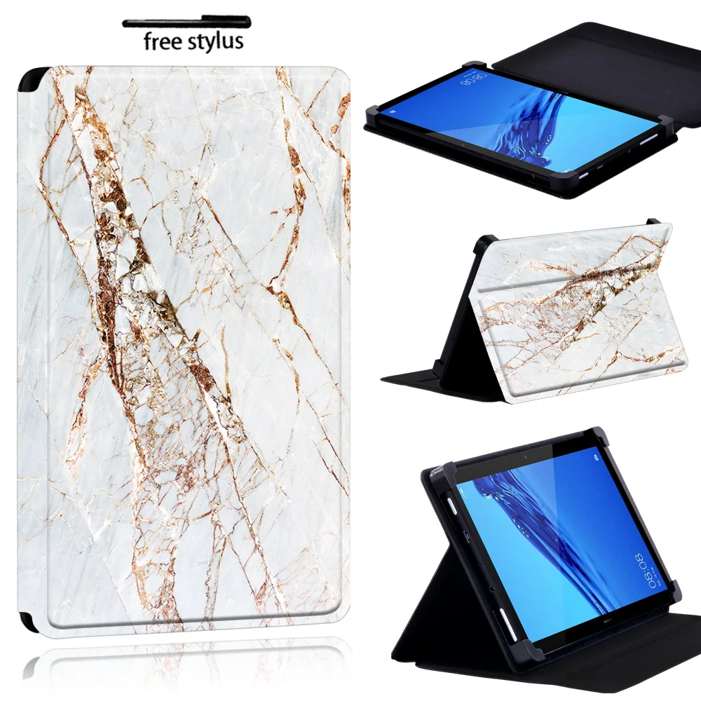 Funda protectora para tableta Huawei MediaPad (T1/T3) 7,0/MediaPad (T1/T3) 8,0/MediaPad (T1/T3/T5)10/T2 10 PRO - Marble Series