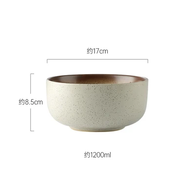 Creative noodle wrist, large ramen bowl, ceramic millet porridge bowl, noodle bowl, beef soup noodle bowl