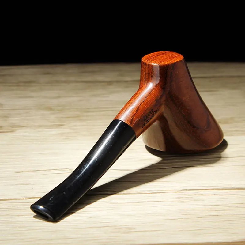 Handmade Straight Rosewood Tobacco Pipe Smoking Pipe Smoker 9mm Filter Smoke Accessory 10 Tools Free ad0012