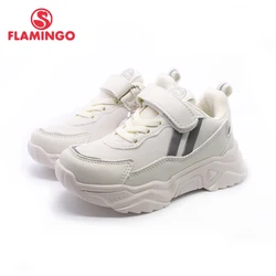 FLAMINGO orthotics function pig skin insole Hook&Loop breathable Spring girl sneaker separate box free shipping 201K-NQ-1616