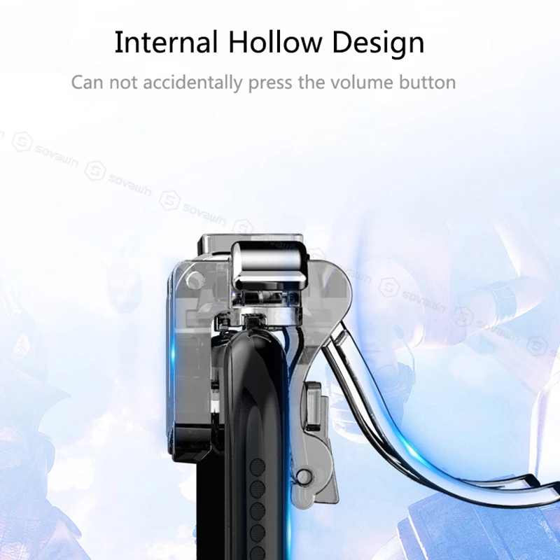 K19 Mini Gamepad trigger per Free Fire PUBG Controller per telefono cellulare gioco sparatutto pulsante di fuoco chiave di mira L1R1 per iPad Android