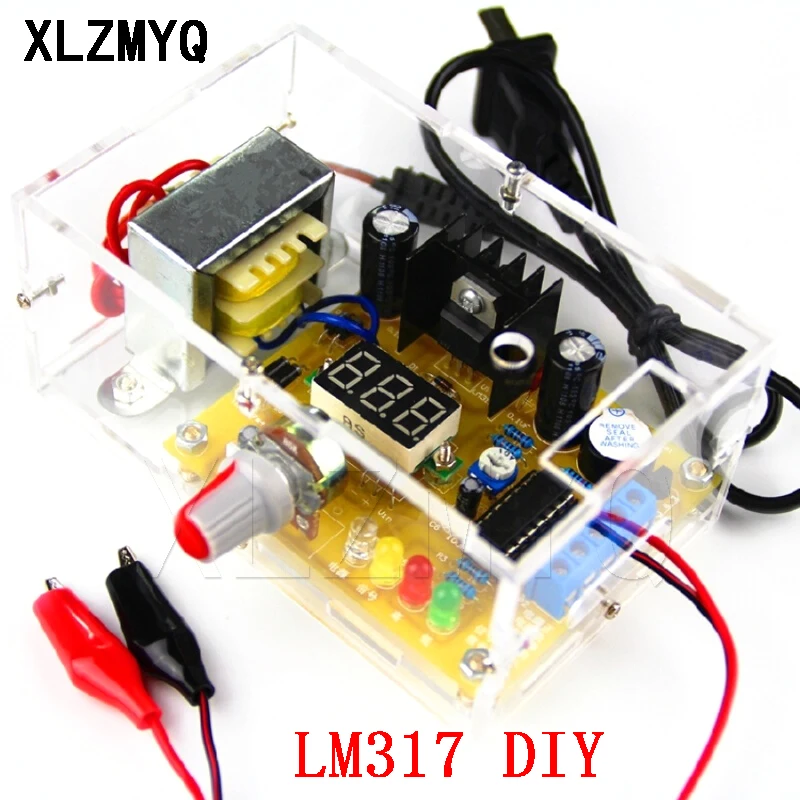 

LM317 DIY Voltage Regulated Power Supply Kit Continuous Adjustable / DIY Parts /DC 220V to 1.25V-12.5V Step-down PCB Board LM317