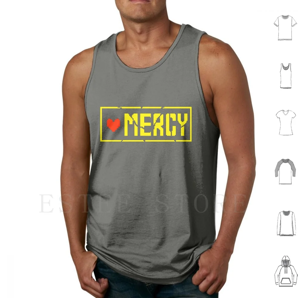 Undertale Mercy Tank Tops Vest Sleeveless Undertale Mercy Asgore Battle Sans Toriel Papyrus Undyne Frieds Pacifist