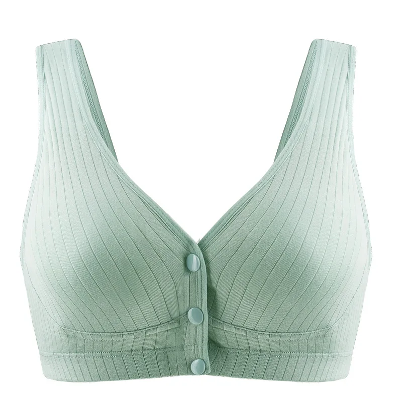 Big Size 44 46 Cotton Nursing Bra Breathable Breastfeeding Bras for Women Maternity Bra Easy Feeding Bra Wire Free