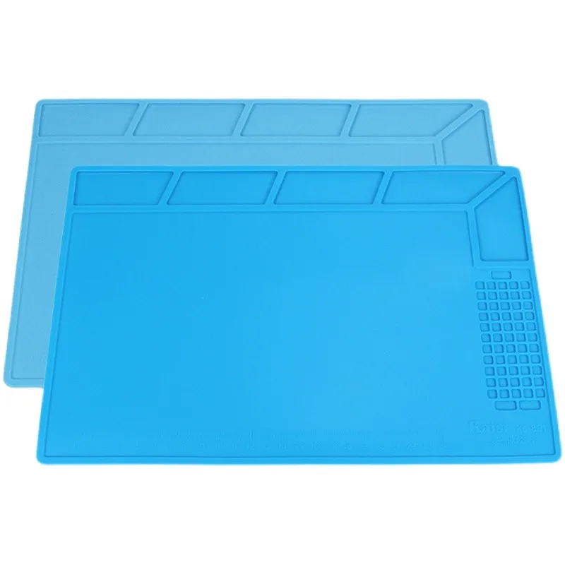 338*228MM Heat Insulation Pad Silicone Mat Maintenance Platform for BGA Phone Repair Anti-static Pad Soldering Station Desk Mat