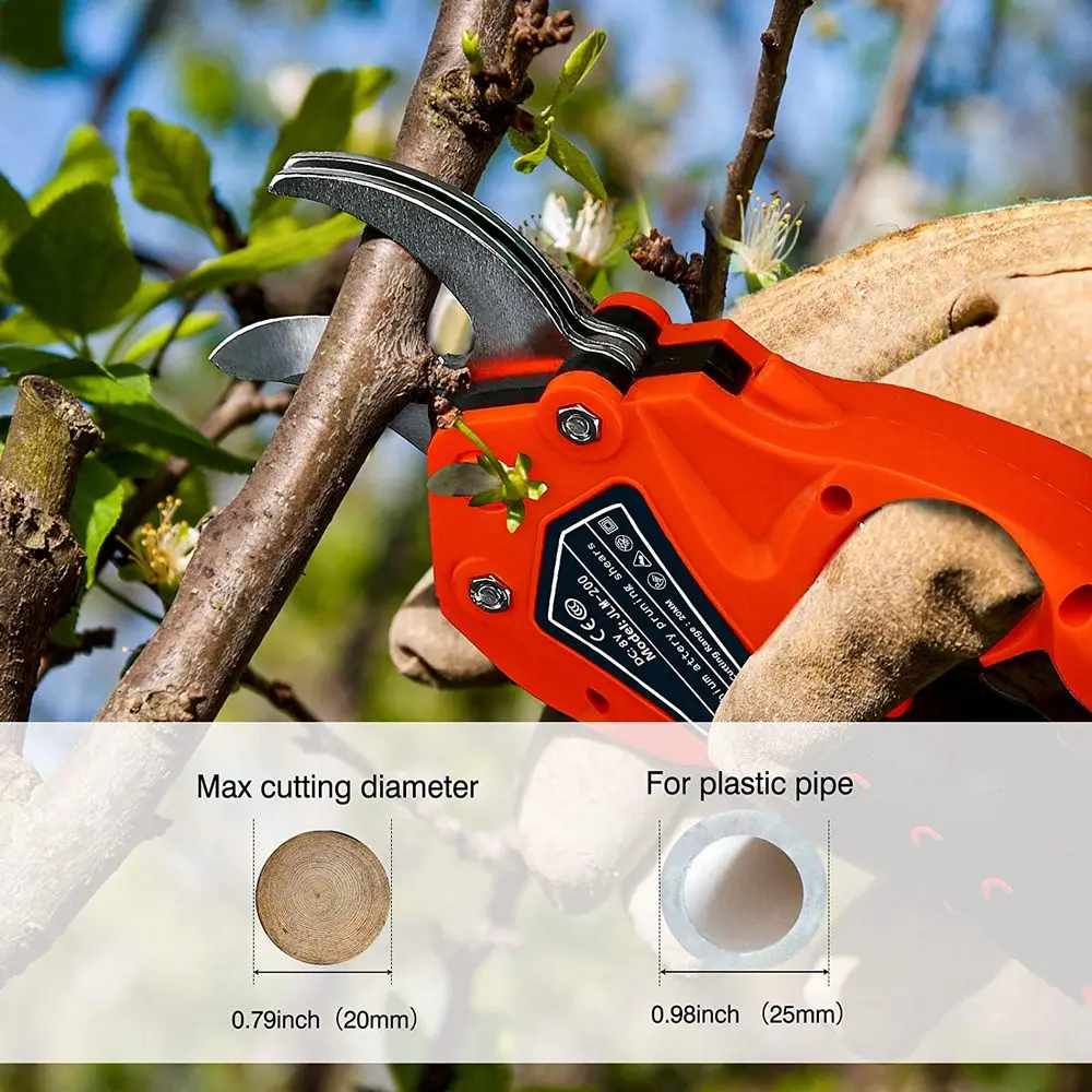 Imagem -05 - sem Fio Elétrico Pruner 8v 150w Pruner Shears 2ah Bateria de Lítio Árvore Elétrica Poda Tool Kit Profissional