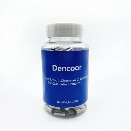 Imagen 2 del producto Marco de dentadura parcial de 1000g, aleación Dental de cromo y cobalto fundido, Metal co-cr de alta resistencia