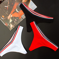 Simple Design Sporty Style Cotton Panties String Thongs Seamless Briefs Sexy Lingerie Fashion Soft Women Underwear