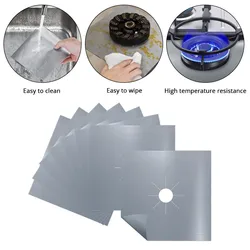 1/2/4pcs/set Gas Stove Protector Cooker Cover Liner Clean Mat Pad Kitchen Gas Stove Stovetop Protector Kitchen Accessories Tools