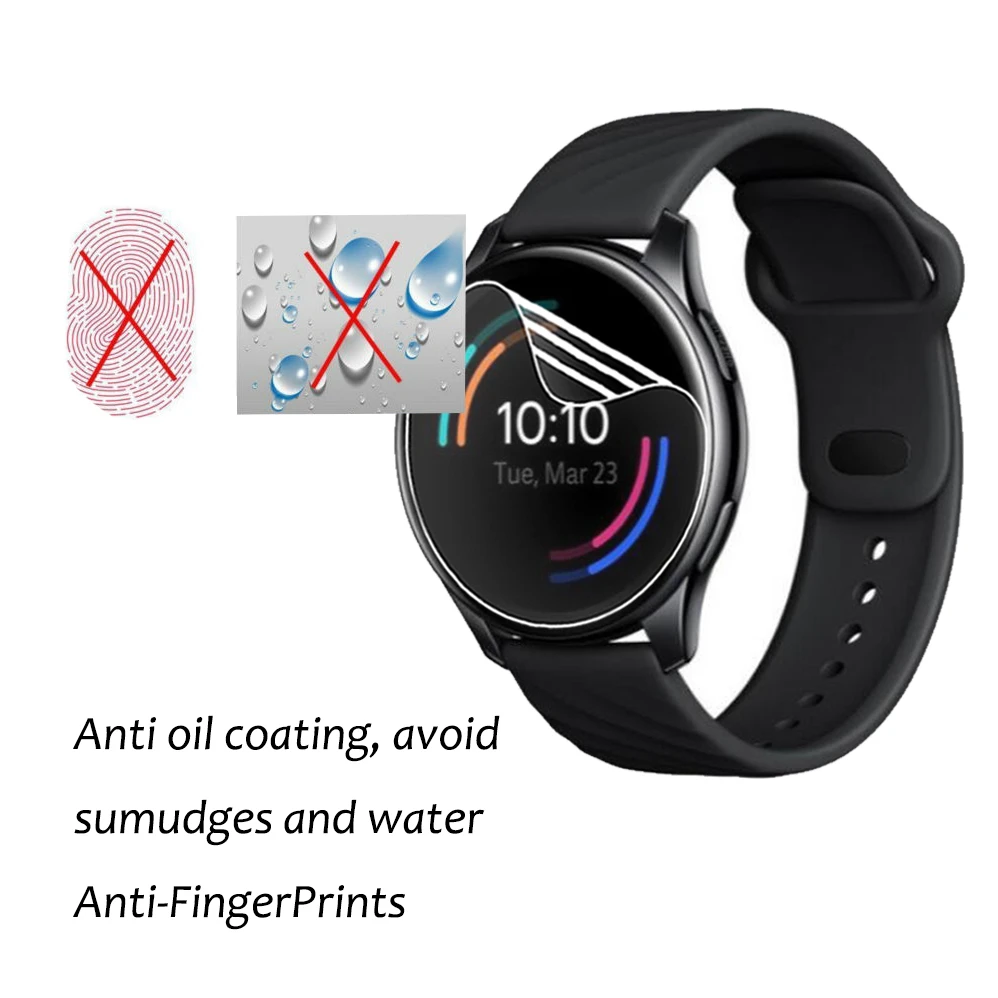 Soft TPU Hydrogel Clear Protective Film Smartwatch Guard For Oneplus Watch Full LCD Screen Protector One Plus Smart Watch Cover