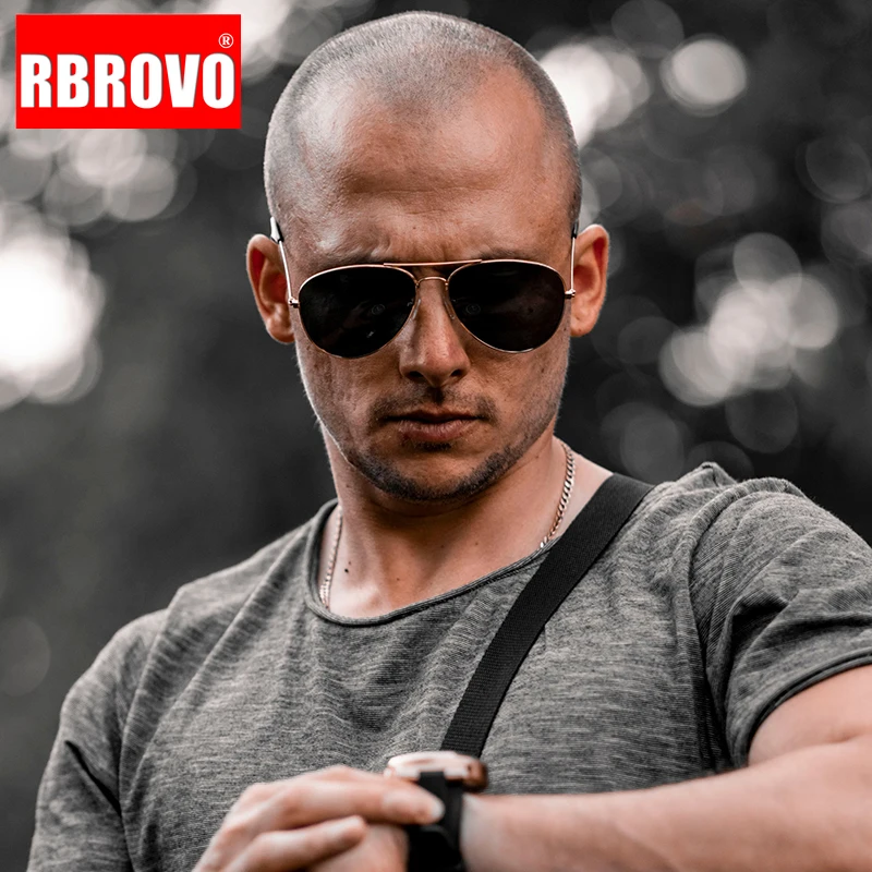 

RBROVO 2023 Retro Oval Sunglasses Men Brand Designer Luxury Sun Glasses Men/Women Vintage Eyewear Men Mirror Oculos De Sol UV400