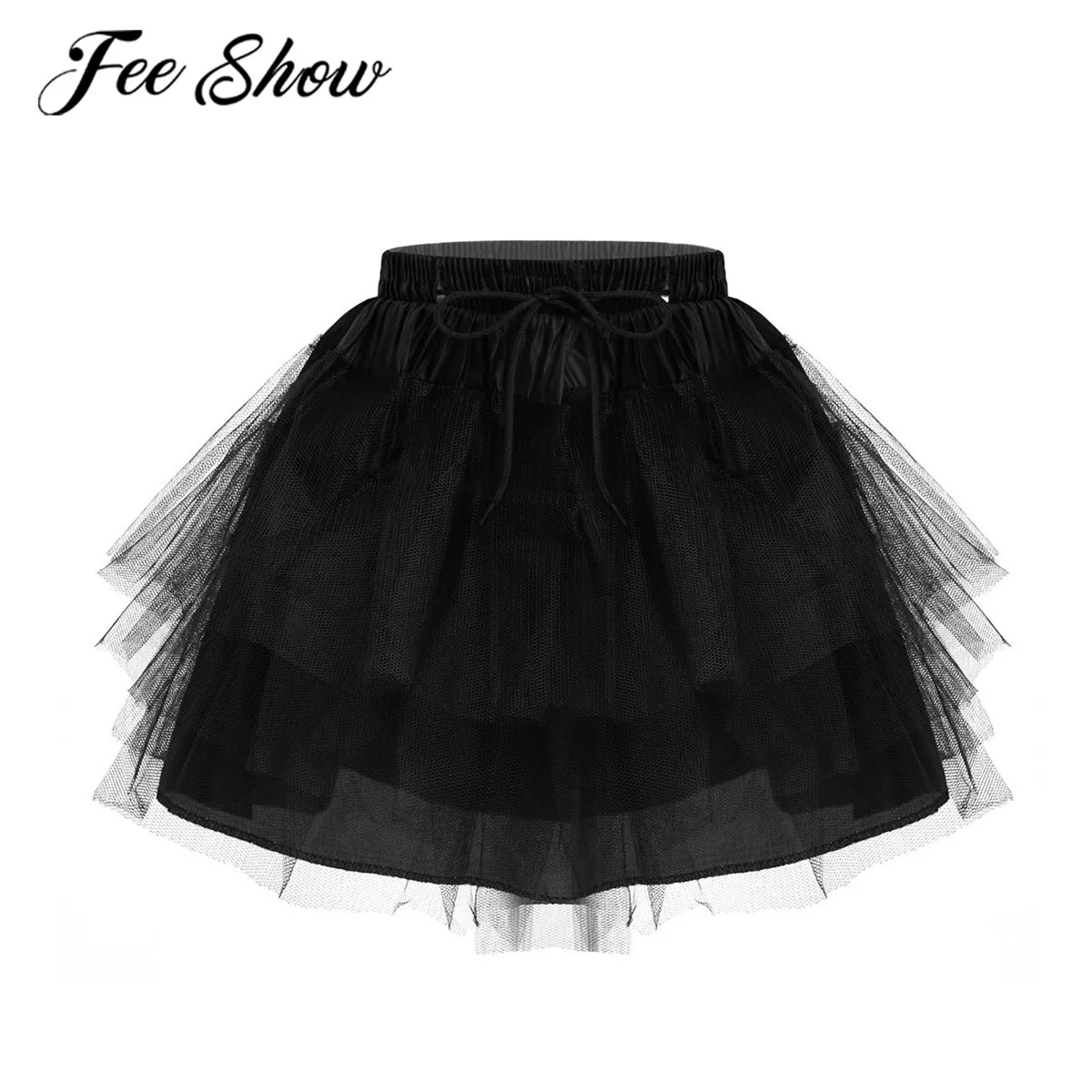 Kids Underskirt for Flower Girls Dresses Petticoats A-line Pleated Crinoline Girls Wedding Petticoat Children Ballet Tutu Skirt