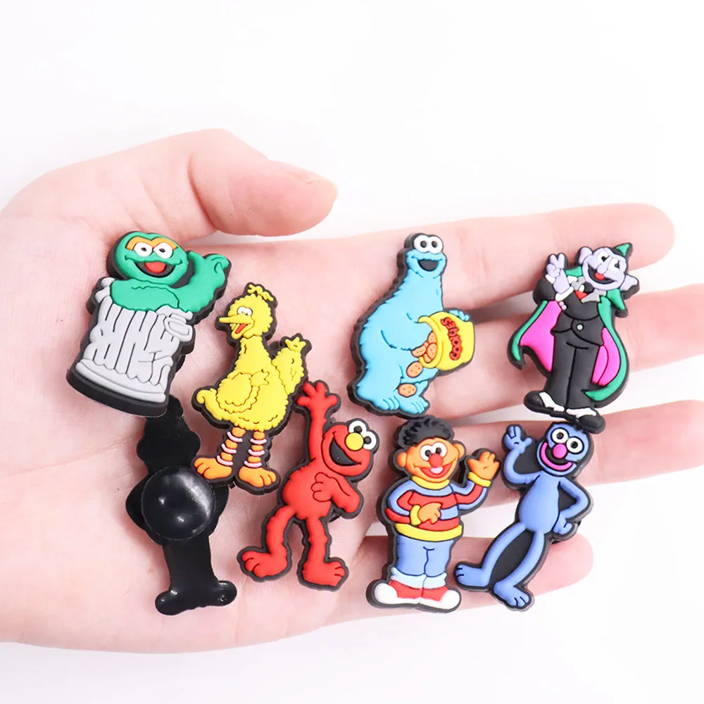 Single Sale PVC Shoe Charms Popular Cartoon Doll Yellow Bird Slipper Accessories Garden Shoes Ornament Buckles For Kids Gift