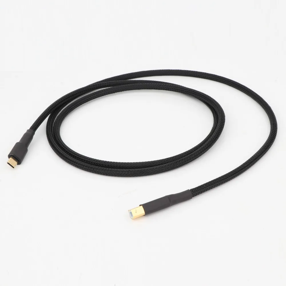 Preffair X401 USB-IF-zertifiziertes USB C auf USB A-Kabel 2.0 | Geflochtenes Schnelllade- und Datensynchronisierungskabel, 24 Karat vergoldet, für Telefon-DAC – Detail 2