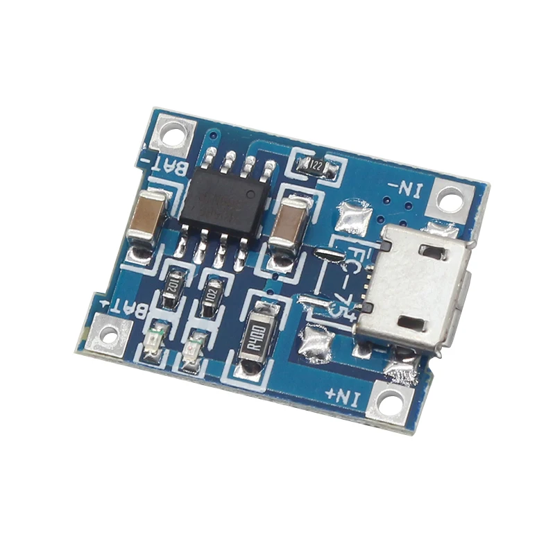 Glyduino 10Pcs/Lot TP4056 18650 TYPE C Micro Mini USB Port Lithium Battery Charging Board 3.7 3.6 4.2V 1A With Protection