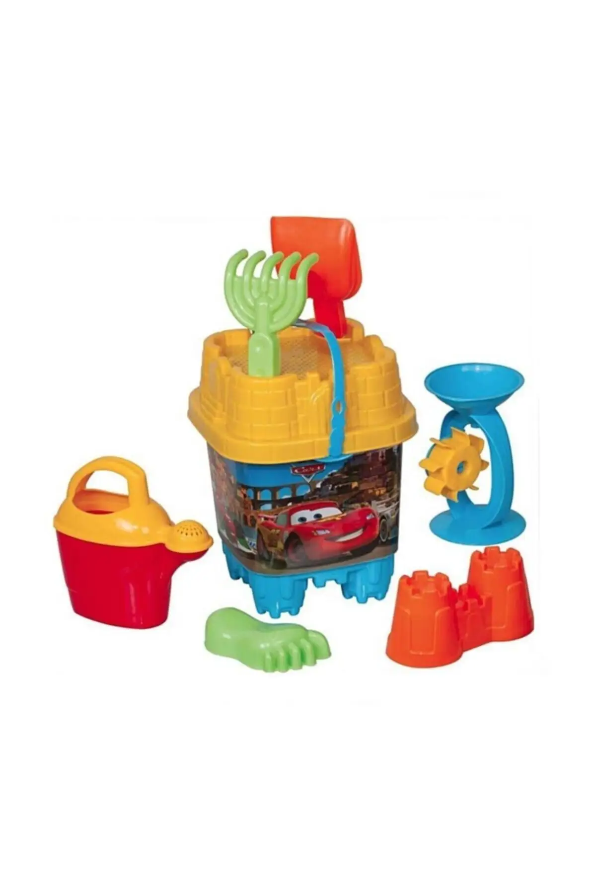 Cars Large Castle Bucket Set kids beach sea and kumlarla playing will adore. Game set sea beach toys accessory