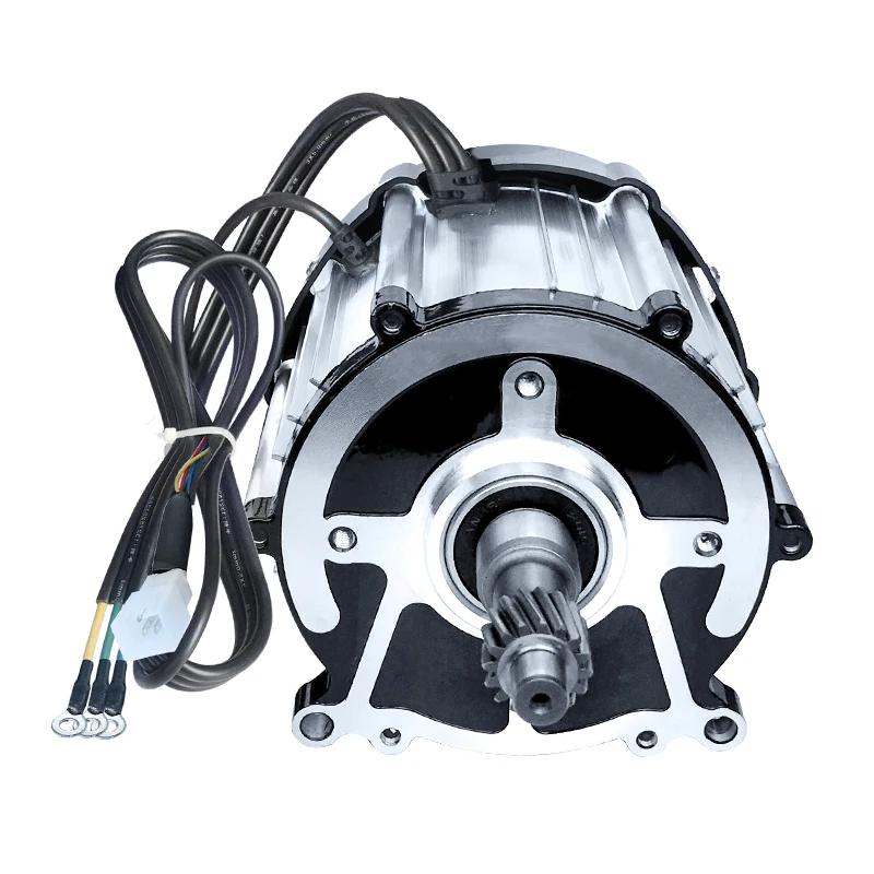 Motor para triciclo eléctrico 48v/60v/72v/1000w 1200w imán permanente sin escobillas motor diferencial 16 Eje del engranaje