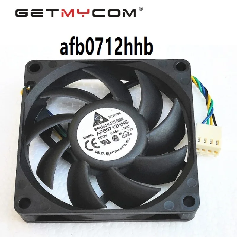 Getmycom Original for afb0712hhb 0.45a cpu heatsink 7015 cooling fan pwm 70*70*15MM 4PIN wholesale