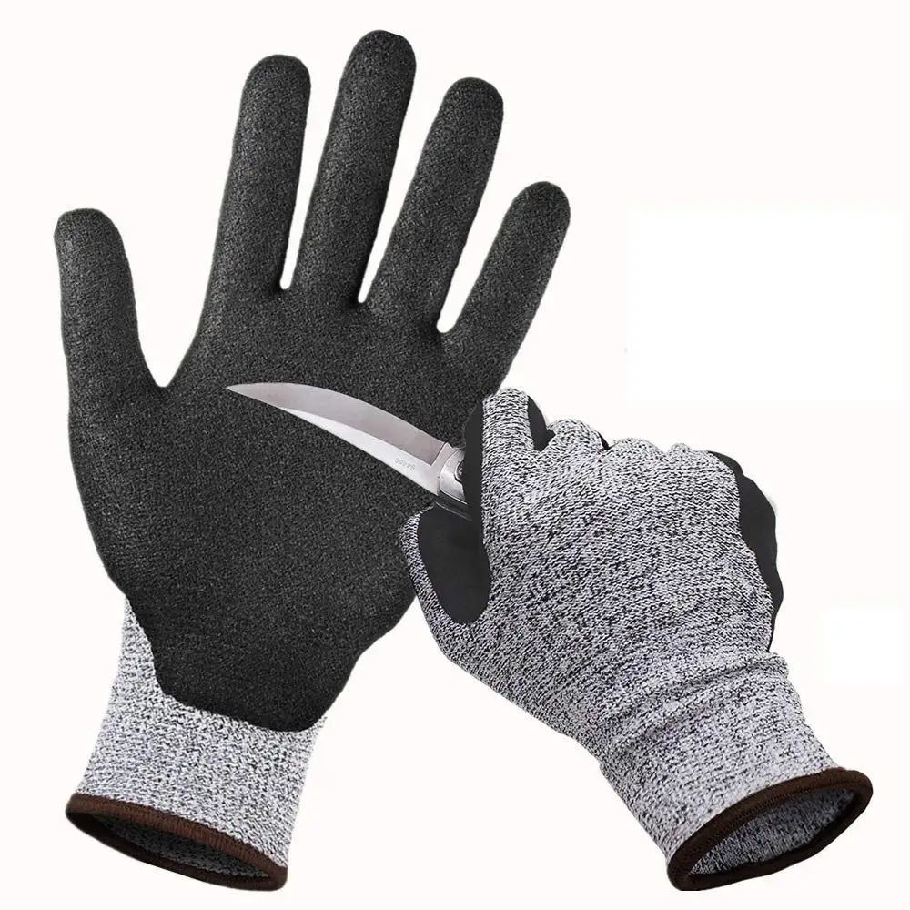 Guantes de seguridad a prueba de Cortes, manoplas de Metal, alambre resistente a puñaladas, corte de carnicero, cocina, pescado, jardinería, Nivel 5