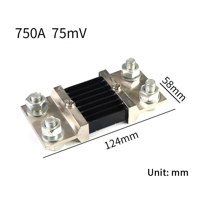 

1pcs external shunt class A FL-2 750A / 75mV ammeter shunt resistor for digital ammeter amp voltmeter power meter